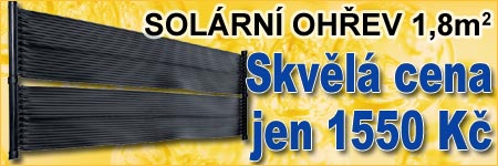 Solární ohřev 1,8 m2