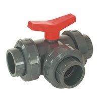 Kulový třícestný ventil PVC  - 50mm T