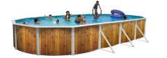 Bazén Nuovo de Luxe OVÁL 7,3 x 3,7 x 1,2m set + písková filtrace 8m3/hod