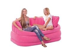 Nafukovací pohovka růžová Cafe Love Seat