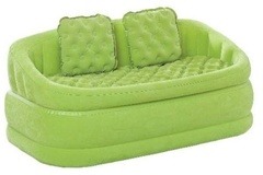 Nafukovací pohovka zelená Cafe Love Seat
