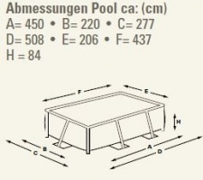 INTEX Metal Frame 450 x 220 x 85cm bez filtrace
