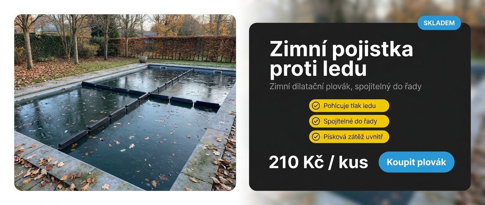 Zimní dilatační plovák