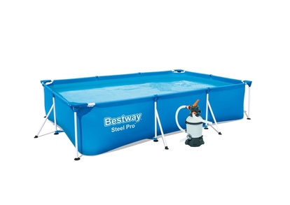 Bazén Bestway s konstrukcí 3,00 x 2,01 x 0,66m písková filtrace 2m3/hod