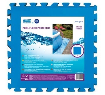 Pěnová podložka GRE pod bazén 50 x 50 x 0,8 cm - modrá