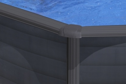 GRE Náhradní kryt bočního sloupku bazénu 120cm - díl EM - graphite