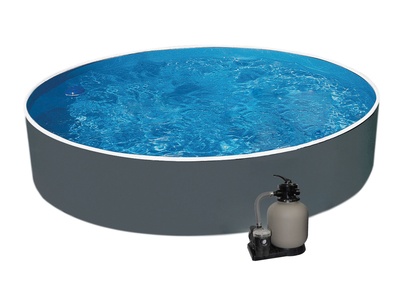Bazén AZURO GRAPHIT 5,0 x 1,2m + písková filtrace 6m3/h