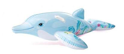 INTEX 58535 Vodní vozidlo delfín - modrý
