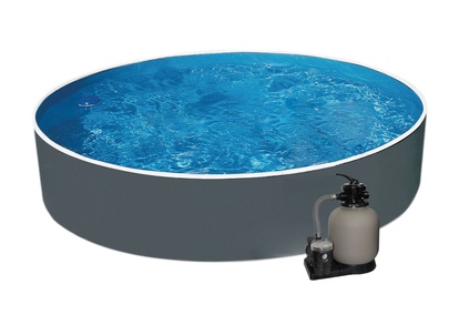 Bazén AZURO GRAPHIT 4,6 x 1,2m + písková filtrace 6m3/hod
