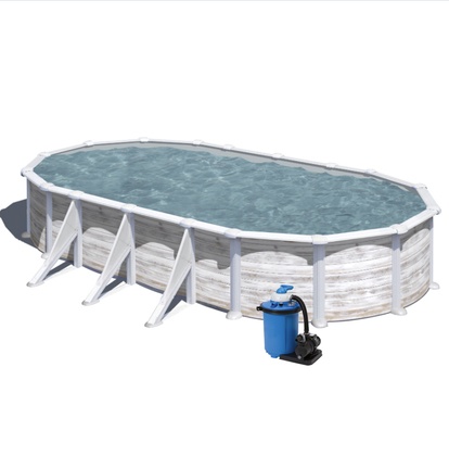 Bazén GRE Nordic 7,3 x 3,75 x 1,32m set + písková filtrace 8m3/h