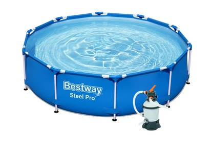 Bazén Bestway s konstrukcí 3,05 x 0,76 m bílý + písková filtrace 2m3/hod