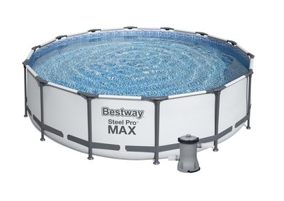 Bazén Bestway s konstrukcí 4,27 x 1,07m světle šedý set
