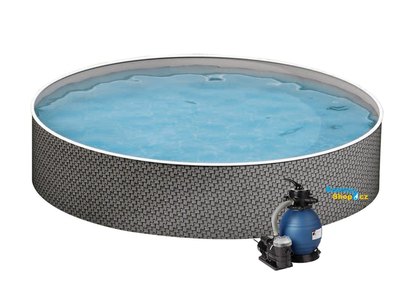 Bazén AZURO RATTAN 3,6 x 1,2m + písková filtrace 4,5m3/h