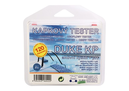 Kapkový tester DUKE KP na aktivní kyslík a pH