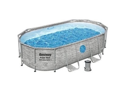 Bazén Bestway Rattan Swim Vista s konstrukcí 4,27 x 2,50 x 1,00m set