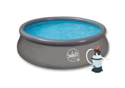 Bazén Swing pool 3,66 x 0,91m rattan s pískovou filtrací 2m3/hod