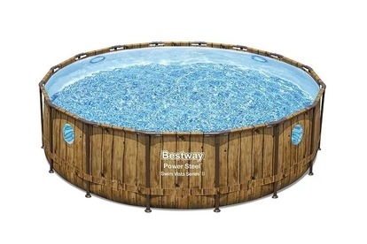 Bestway 56725 Bazén Wood Swim Vista s konstrukcí 4,88 x 1,22 m set