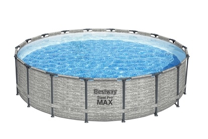 Bazén Bestway s konstrukcí 5,49 x 1,22 m motiv kámen set + písková filtrace 5,6m3/hod