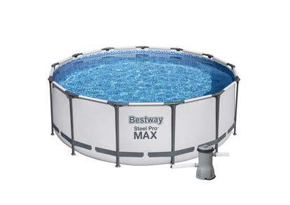 Bazén Bestway s konstrukcí 3,96 x 1,22 světle šedý set