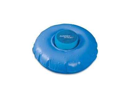 Nafukovací kruh s vodě odolným Bluetooth reprákem - modrý