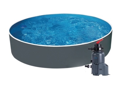 Bazén Splash Graphit 3,0 x 0,9m + písková filtrace 2m3/hod
