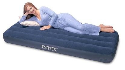 INTEX 68950 Nafukovací postel Classic Downy Blue "Junior Twin"