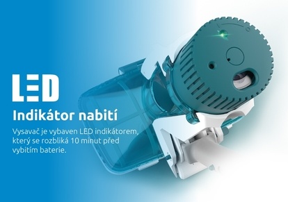 LED indikátor nabití vysavače Marimex StarVac Yucon