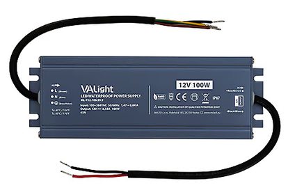 Napájecí zdroj VA Light 100 W, DC 12 V/8,33 A
