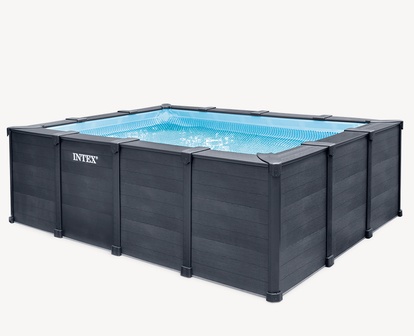 INTEX RECT Pool Graphit 4 x 3 x 1,24m s pískovou filtrací