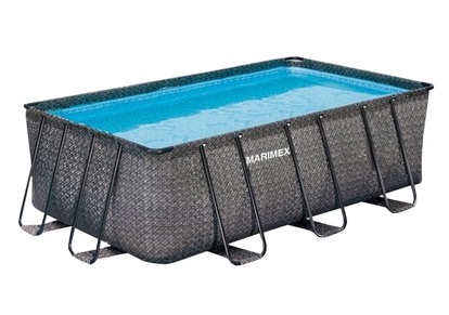 BAZAR - Bazén Florida Premium 2,15 x 4,00 x 1,22 m - dekor RATTAN bez filtrace