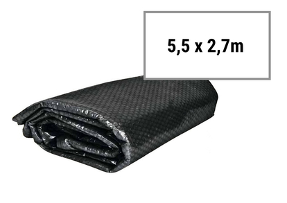 BAZAR - Solární plachta černá na bazén 5,5 x 2,7m