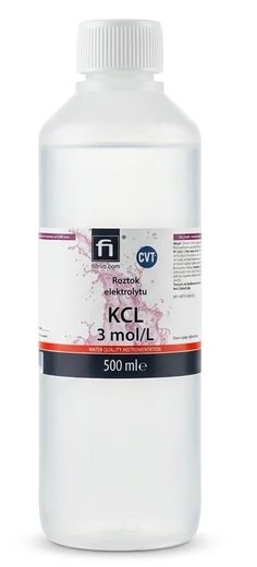 Certifikovaný roztok elektrolytu CVT KCL 3mol/l, 500ml