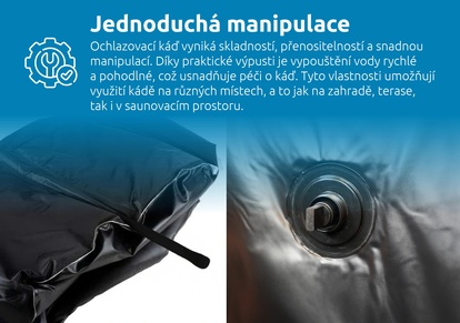 Snadná manipulace s ochlazovací kádí Marimex