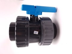 Kulový dvoucestný ventil PVC  - 75mm