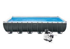 Bazén INTEX Rectangular Ultra Frame XTR 7,32 x 3,66 x 1,32cm set +  písková filtrace 6m3/hod se solinátorem