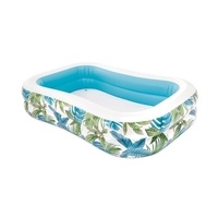 INTEX 57177 Nafukovací bazén 229 x 152 x 48 cm - tropické rostliny
