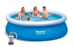Bazén Bestway 3,66 x 0,76m písková filtrace 2m3/hod