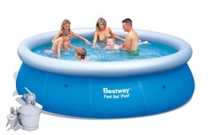 Bazén Bestway 4,57 x 1,22m set + písková filtrace 3,7m3/hod